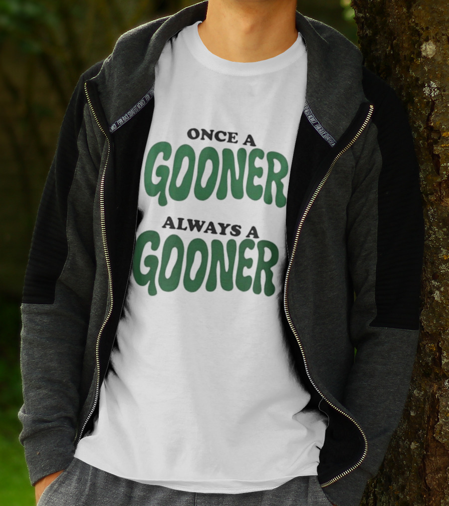 Once A Gooner Always A Gooner Bold Text T-Shirt