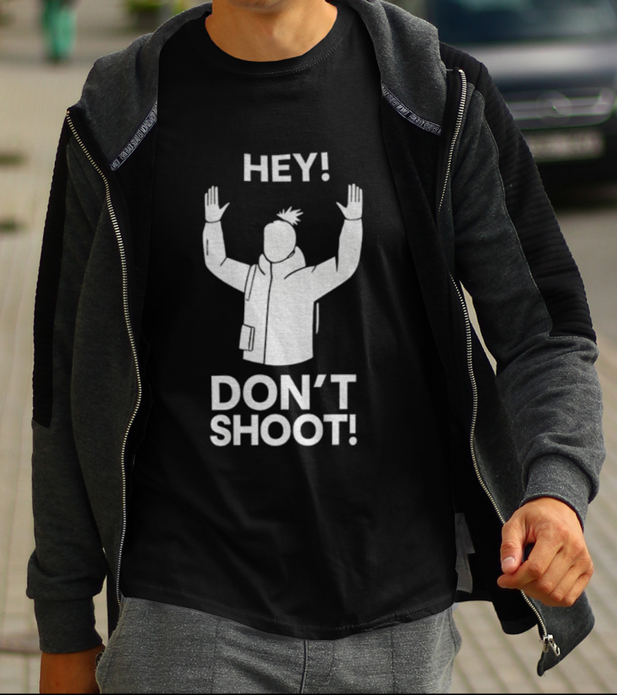 ARC Raiders Hey Don't Shoot Hands Up Gesture T-Shirt