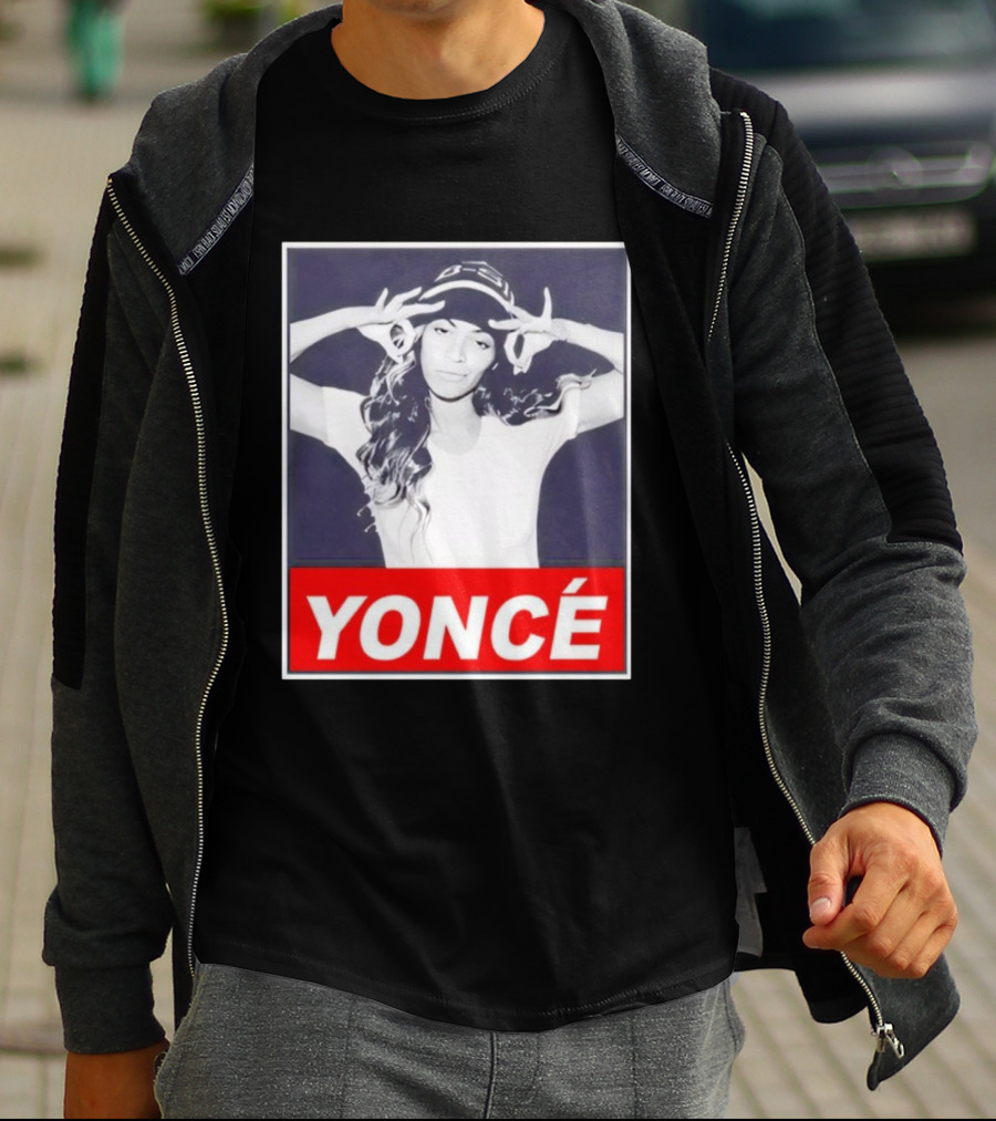 Yoncé Beyoncé Pose B★B Beanie Style T-Shirt