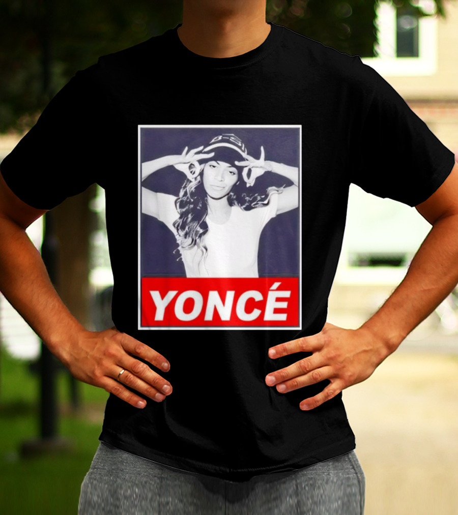 Yoncé Beyoncé Pose B★B Beanie Style T-Shirt