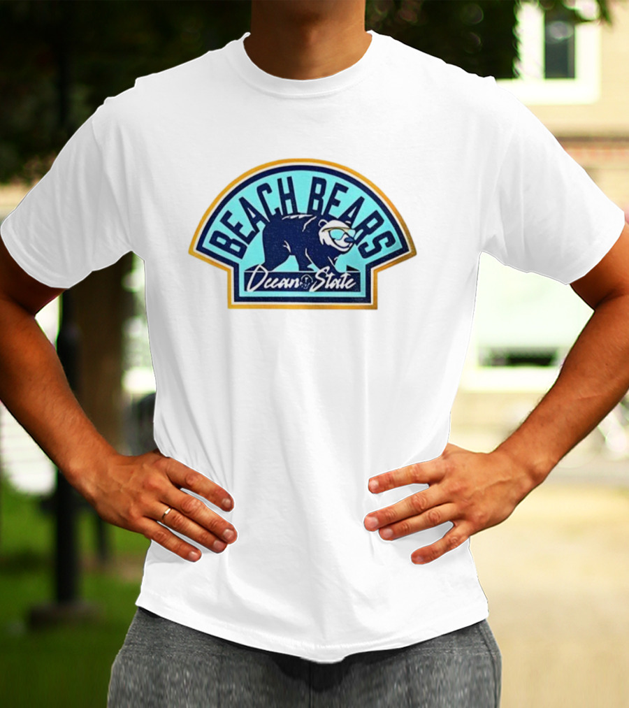 Beach Bears Ocean State Cool Polar Bear Retro Vibes T-Shirt