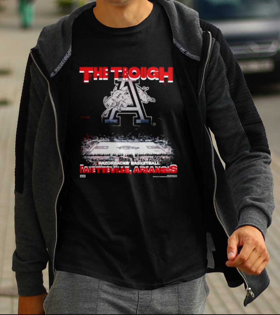 Arkansas Razorbacks Basketball The Trough Fayetteville Arena Court A T-Shirt