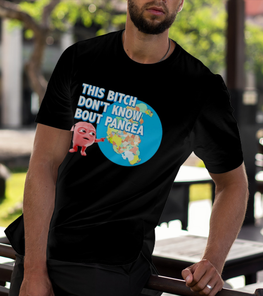 This Bitch Don't Know Bout Pangea Brain Meme Map T-Shirt