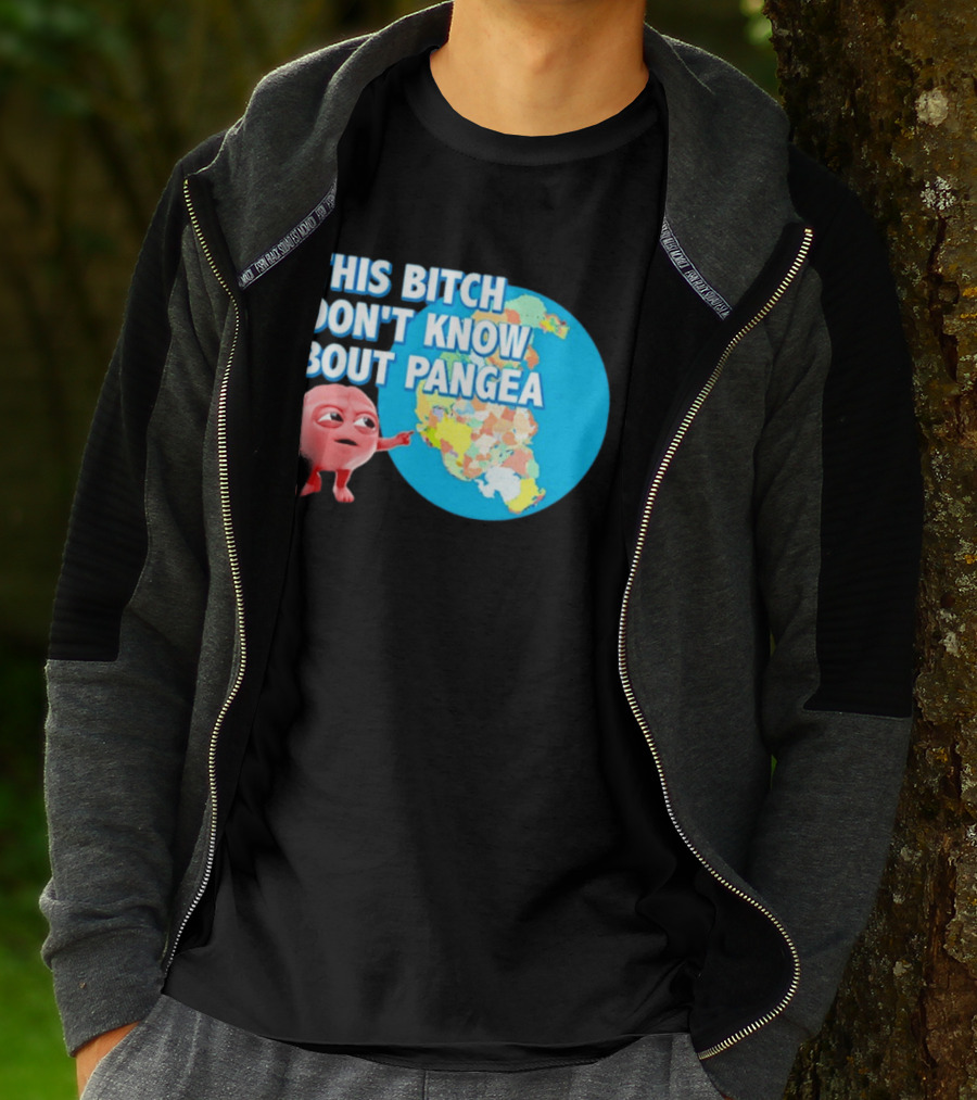 This Bitch Don't Know Bout Pangea Brain Meme Map T-Shirt