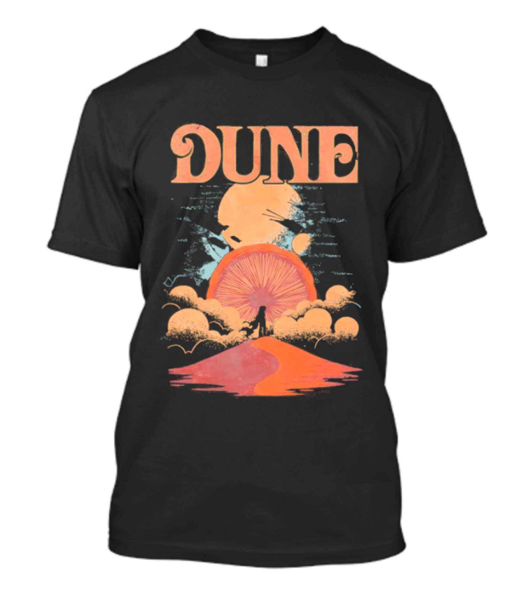 Dune House Atreides Sunset Desert Scene T-Shirt