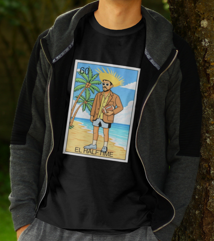 El Halftime 60 Beach Football Guy T-Shirt