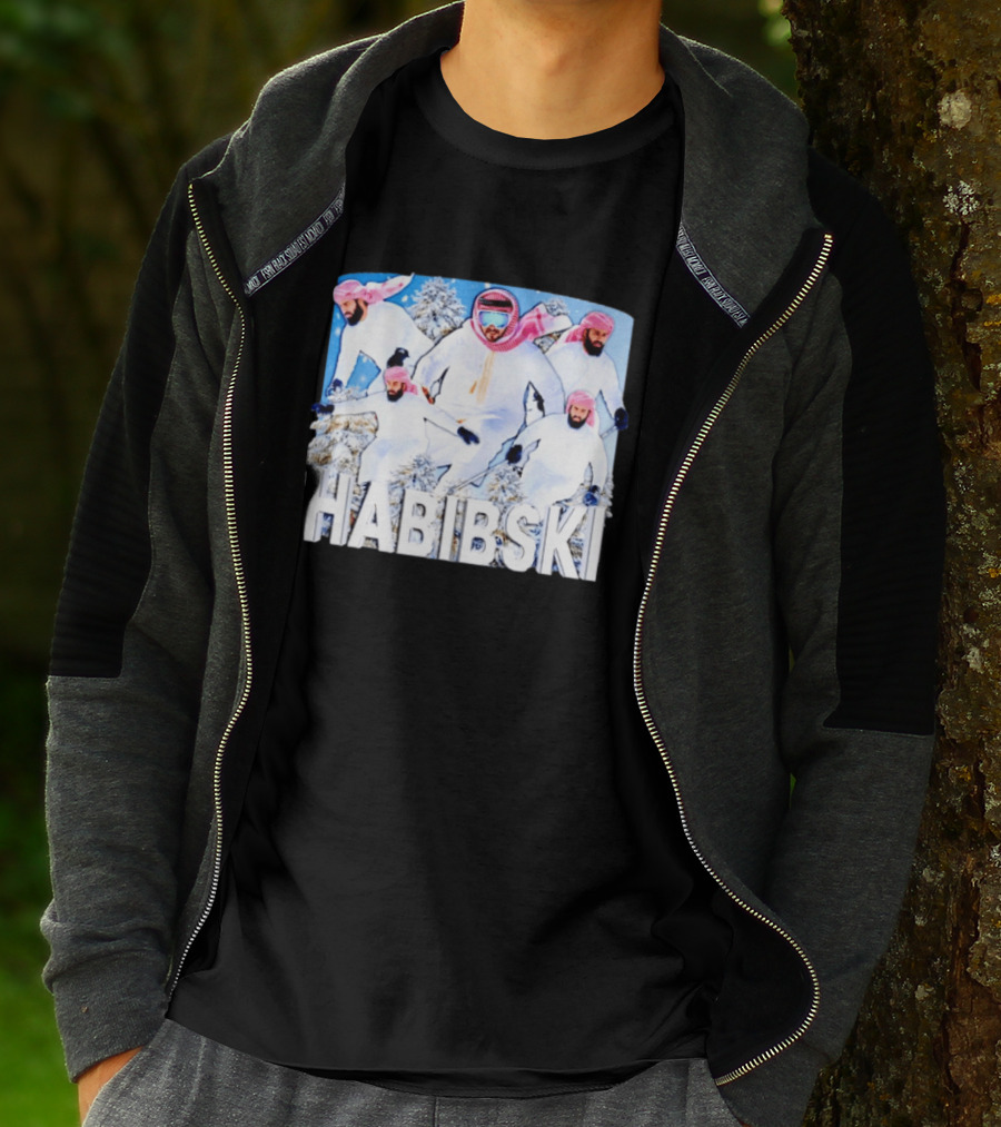 Habibski Habibi Skiing Adventure Winter Fun T-Shirt