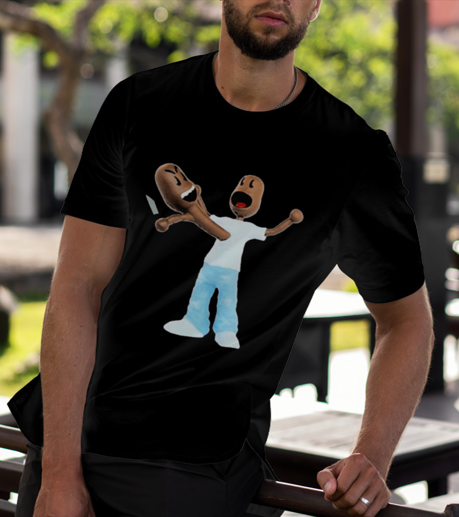 Kid Cudi Scotty Ramon Versus Cartoon Characters Clash T-Shirt