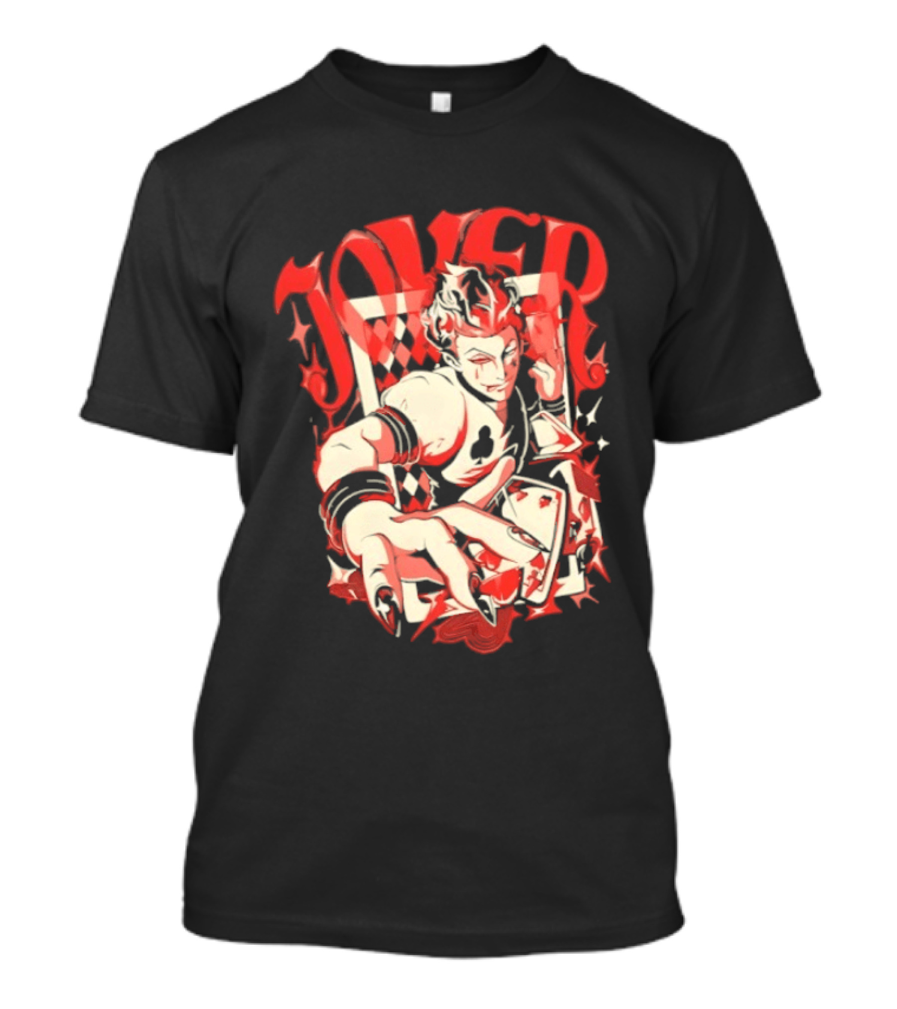 Joker Playing Cards Phantom 4 Hearts T-Shirt