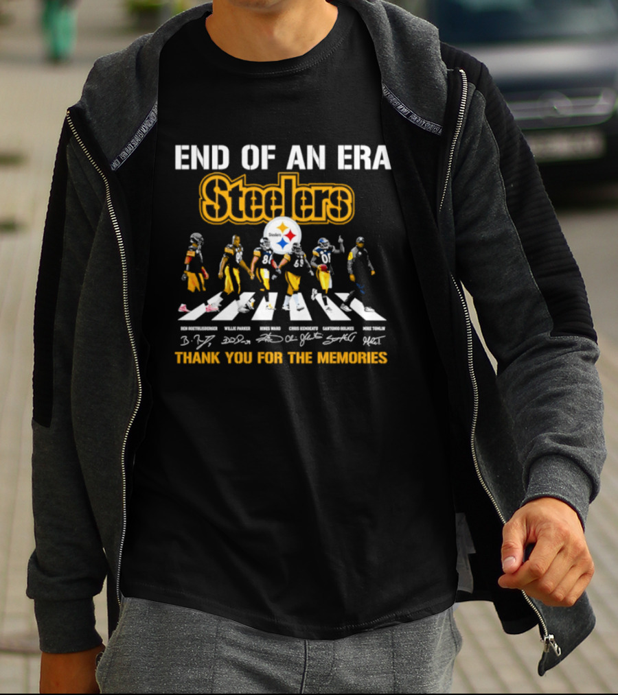 End Of An Era Steelers Thank You For The Memories T-Shirt