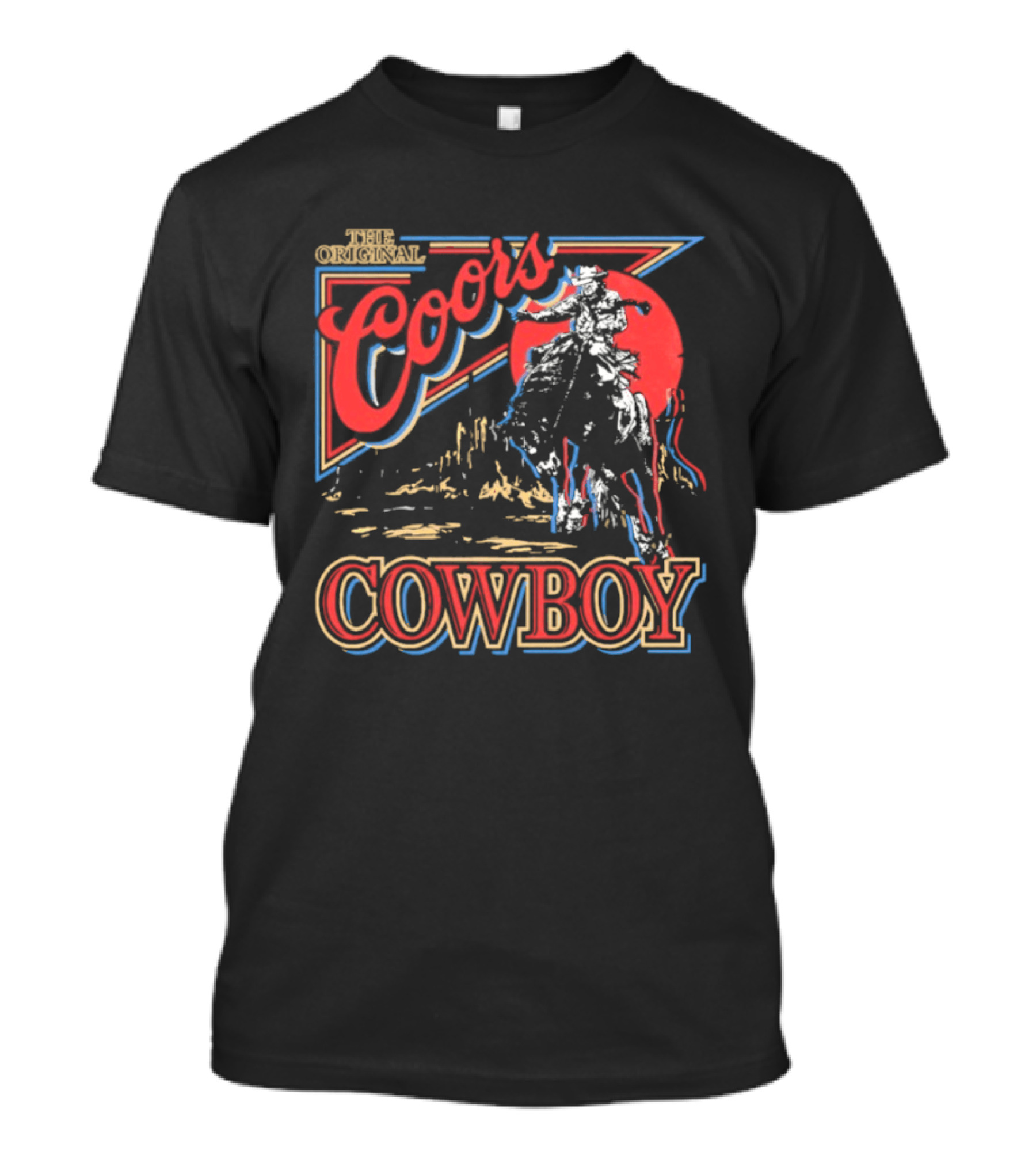 The Original Coors Cowboy Riding Western T-Shirt