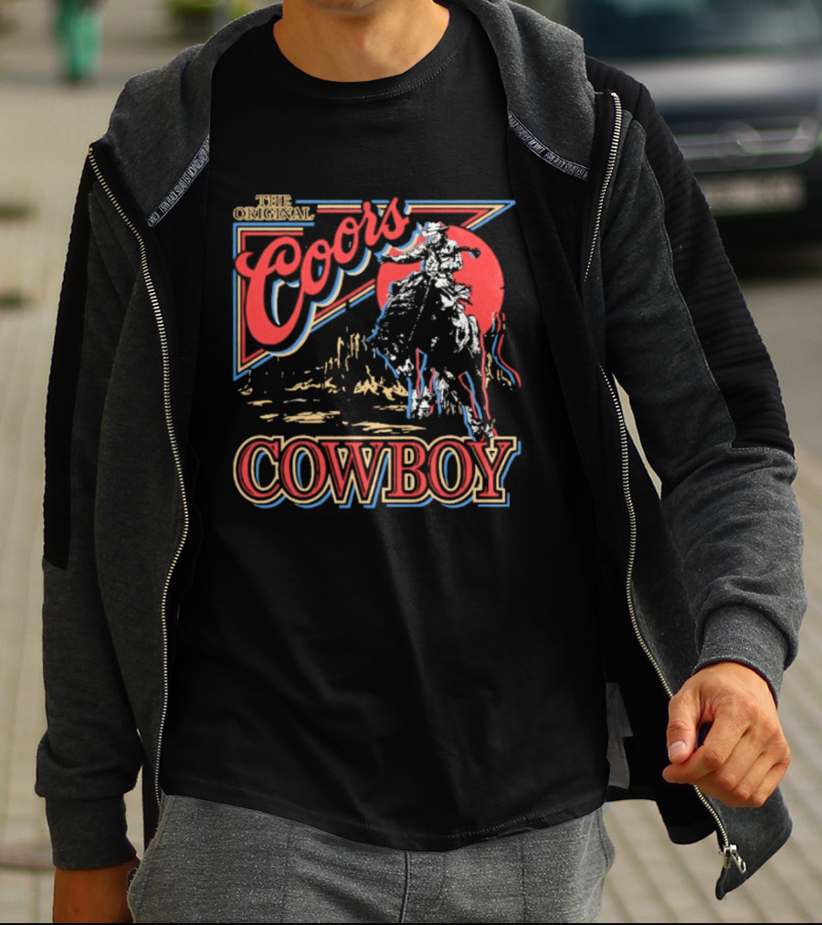 The Original Coors Cowboy Riding Western T-Shirt