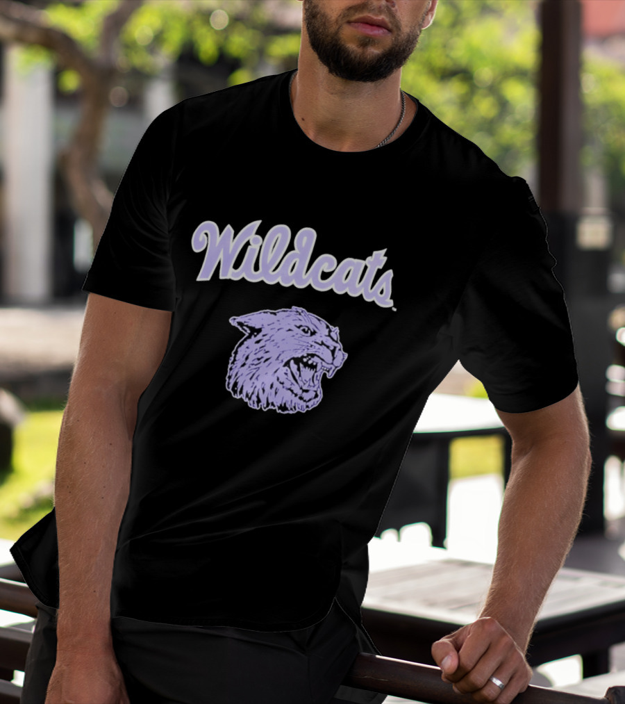 Wildcats Wildcat Head Purple T-Shirt
