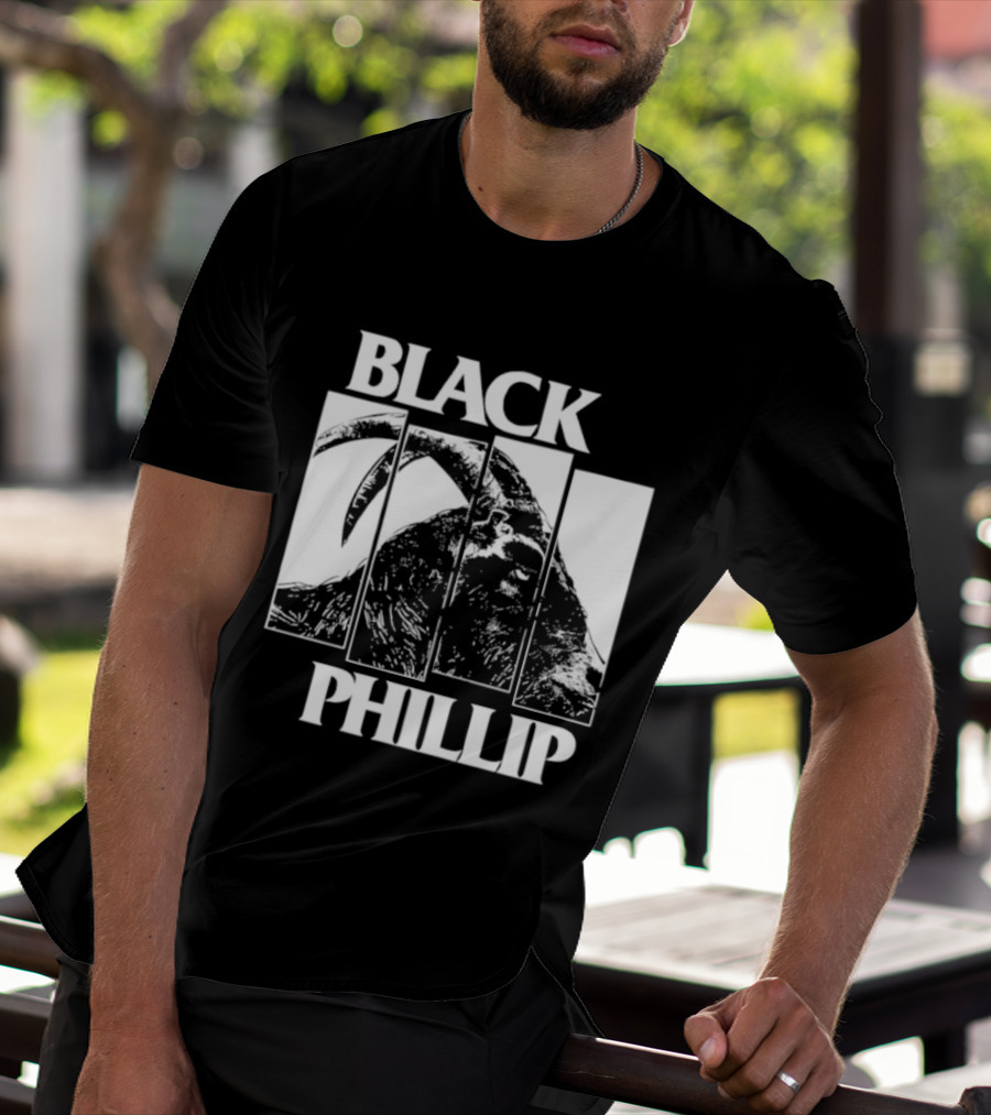Black Phillip The Witch Goat Black Flag T-Shirt