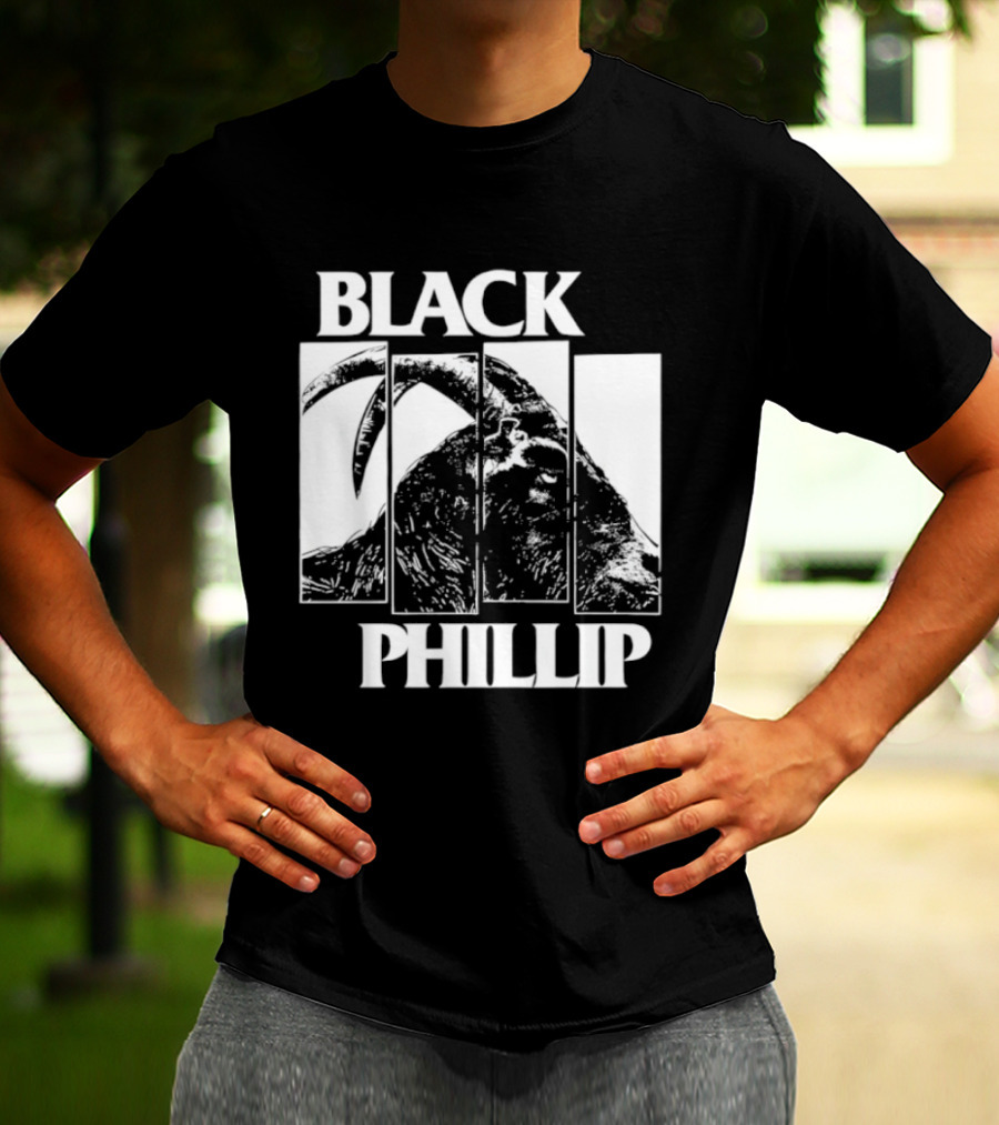 Black Phillip The Witch Goat Black Flag T-Shirt
