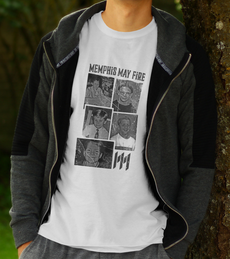 Memphis May Fire Vintage School Photos Collection T-Shirt