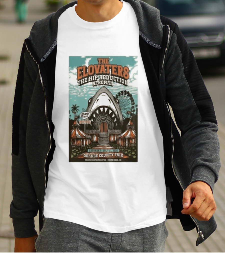 The Elovaters The Hip Abduction Afroman Shark Eubank Orange County Fair Costa Mesa July 11 2026 T-Shirt