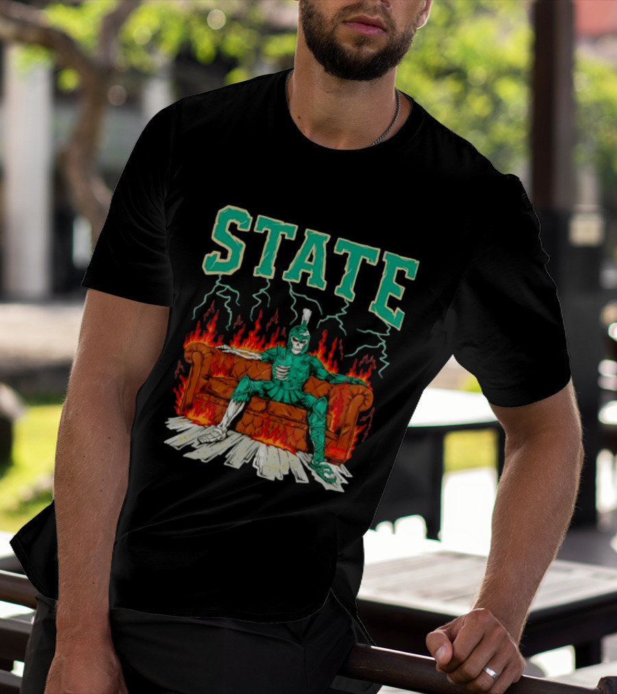 STATE Burning Couch Spartan T-Shirt