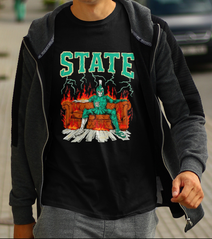 STATE Burning Couch Spartan T-Shirt