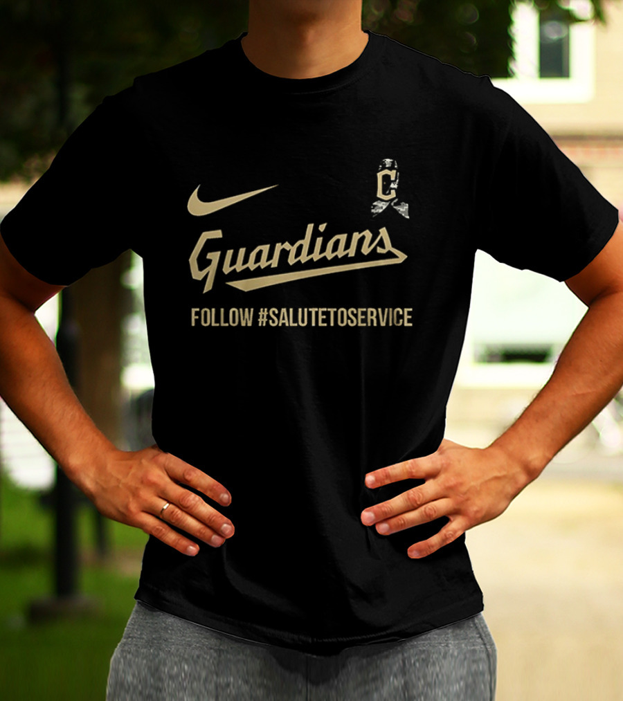 Cleveland Guardians Nike Salute To Service Follow #SaluteToService T-Shirt
