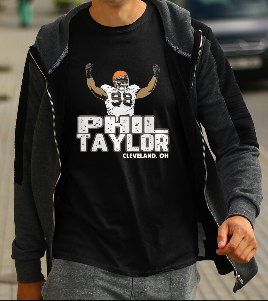 Phil Taylor Cleveland OH Player Number 98 T-Shirt