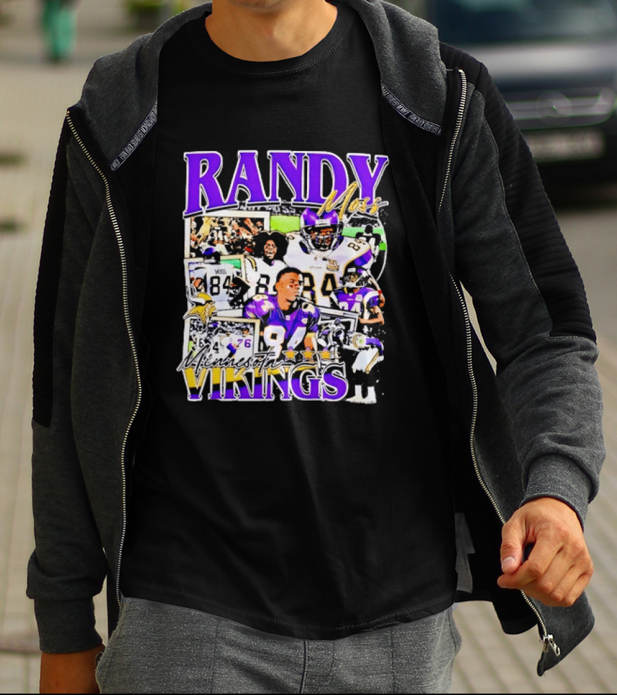 Randy Moss Minnesota Vikings 84 Star Legend NFL Football T-Shirt