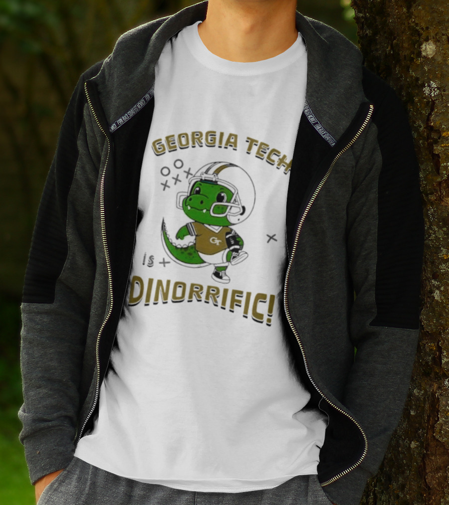 Georgia Tech Dino Football Fun Dinorrific T-Shirt
