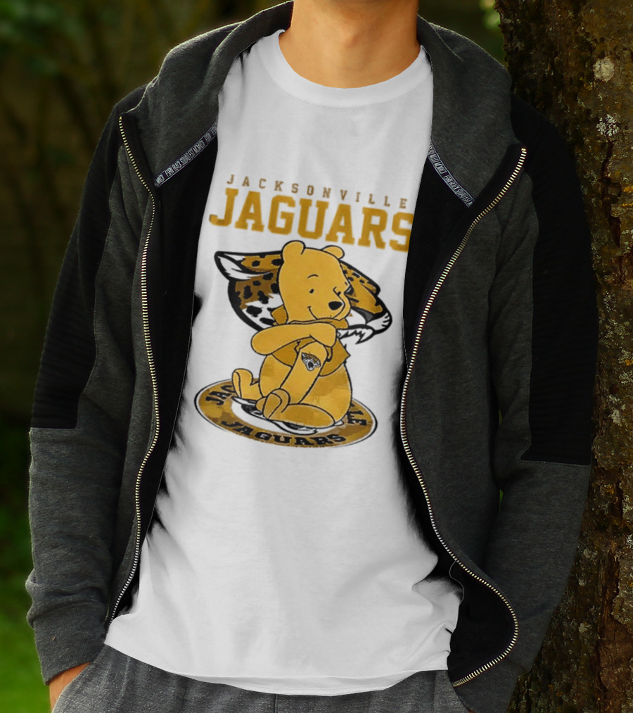 Jacksonville Jaguars Winnie The Pooh 100th Anniversary Collaboration T-Shirt