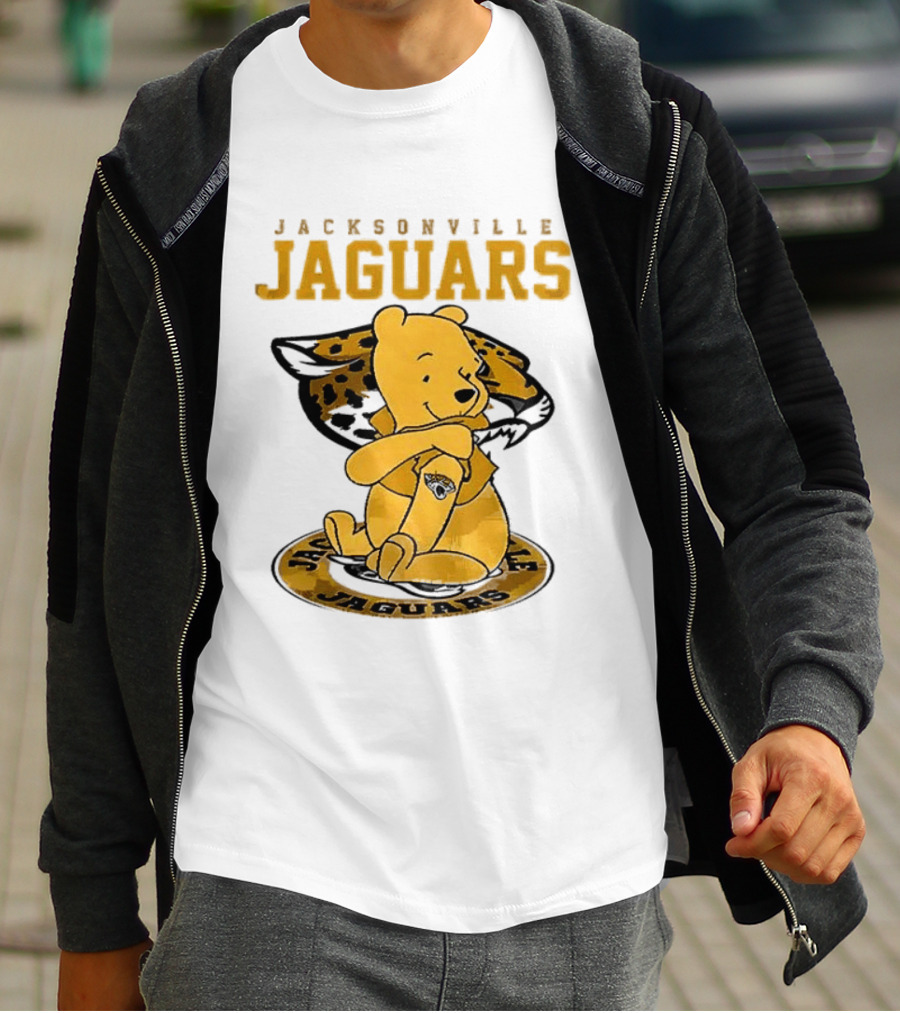 Jacksonville Jaguars Winnie The Pooh 100th Anniversary Collaboration T-Shirt