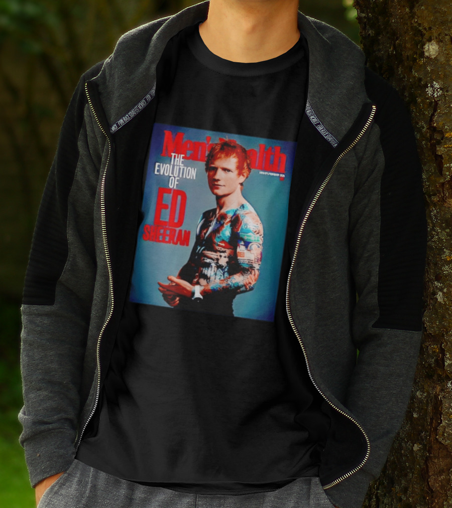 Men's Health UK January February Issue The Evolution Of Ed Sheeran T-Shirt