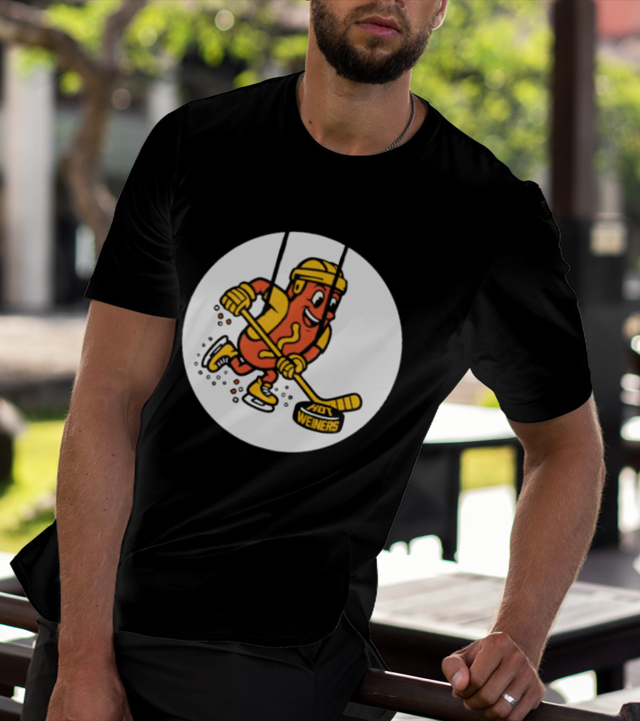 Providence Bruins Hot Dog Hockey Wieners Fun Sports T-Shirt