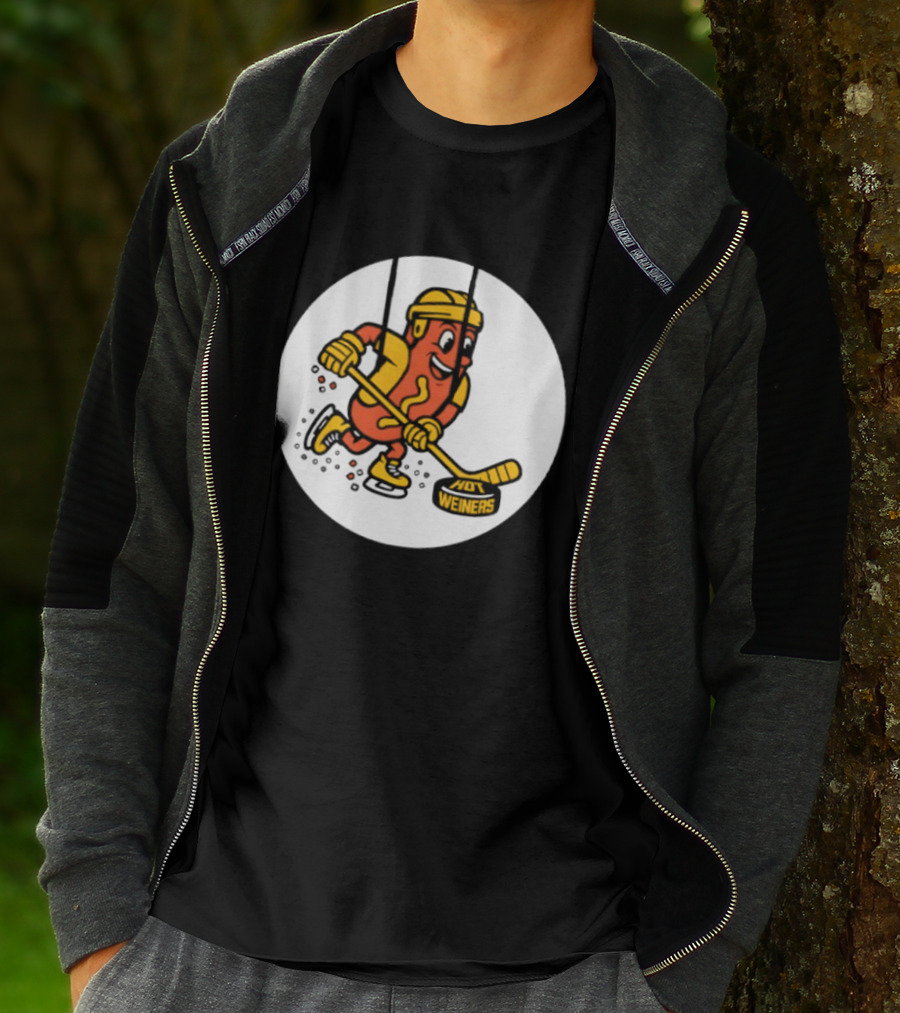 Providence Bruins Hot Dog Hockey Wieners Fun Sports T-Shirt