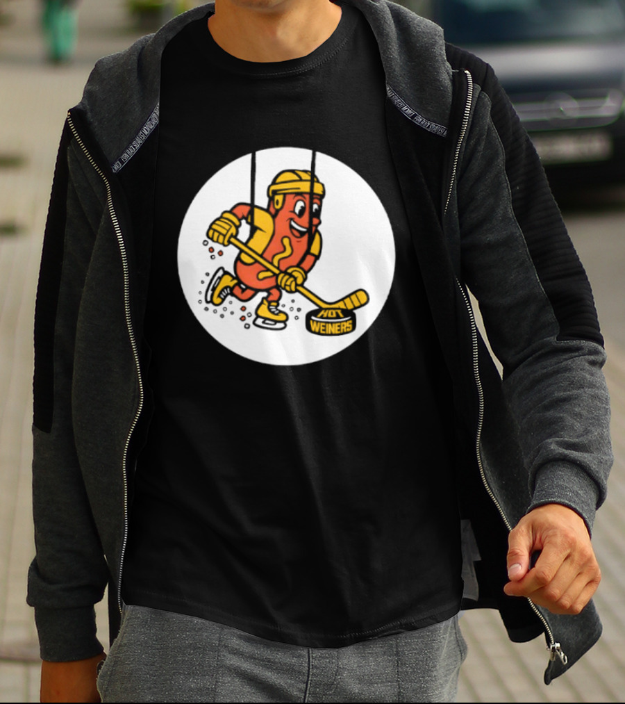 Providence Bruins Hot Dog Hockey Wieners Fun Sports T-Shirt