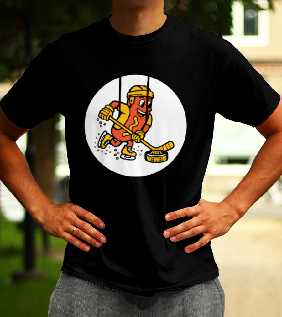 Providence Bruins Hot Dog Hockey Wieners Fun Sports T-Shirt