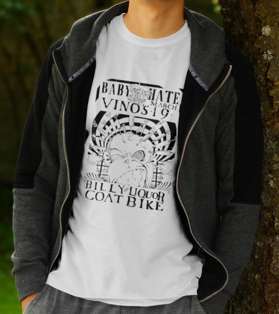 Baby Self Hate Vinos 19 March Billy Liquor Goat Bike T-Shirt