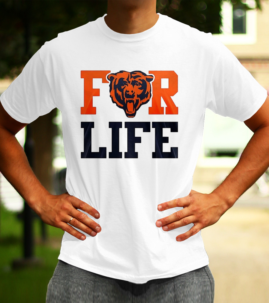 Chicago Bears I Bleed Blue And Orange For Life T-Shirt