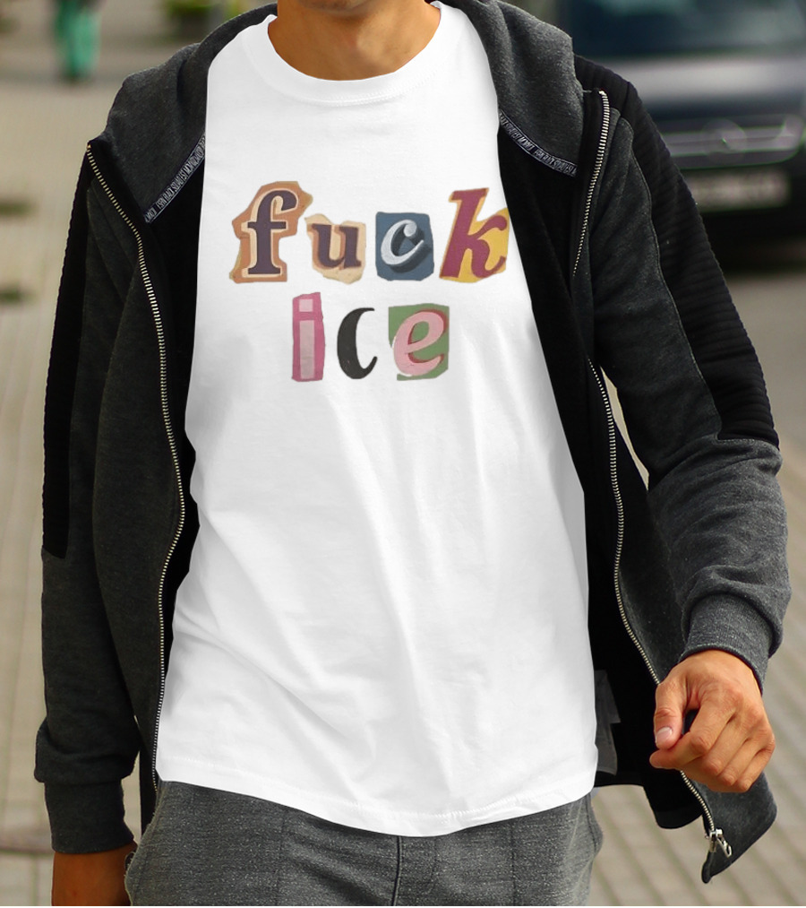 Fuck Ice Collage T-Shirt