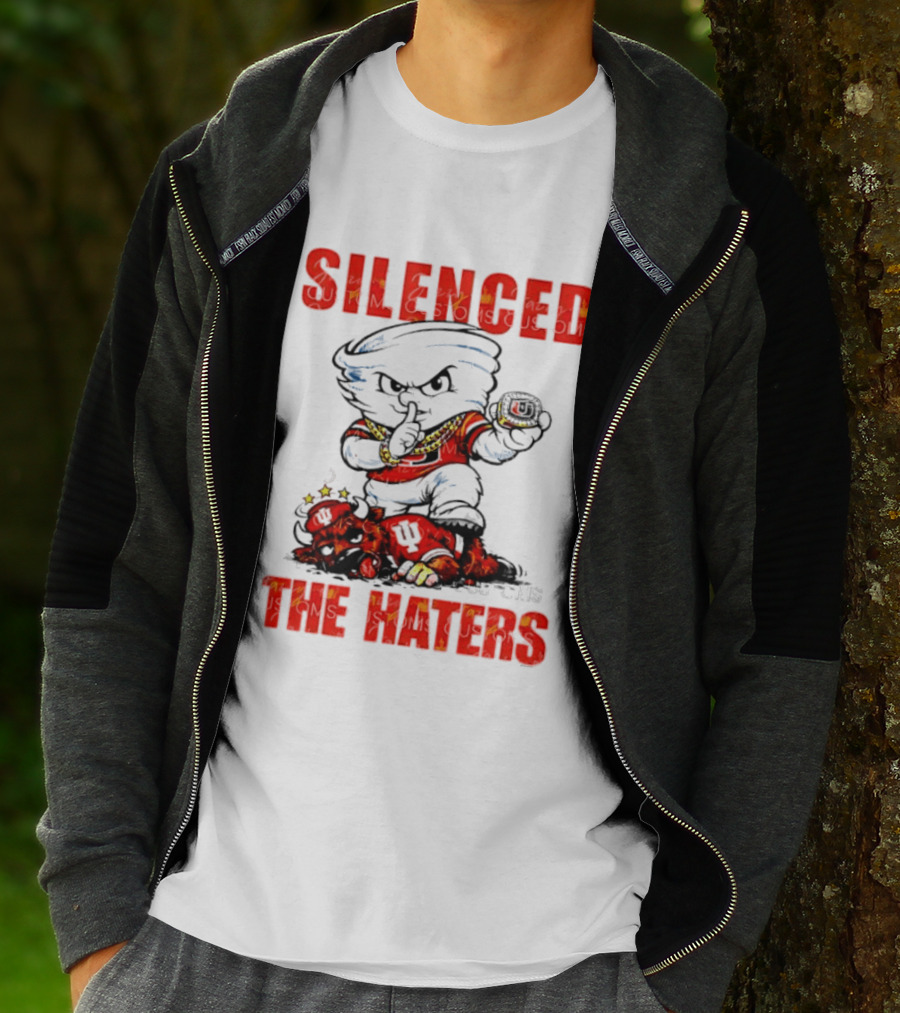 Miami Hurricanes Silenced The Haters Bold Cartoon T-Shirt