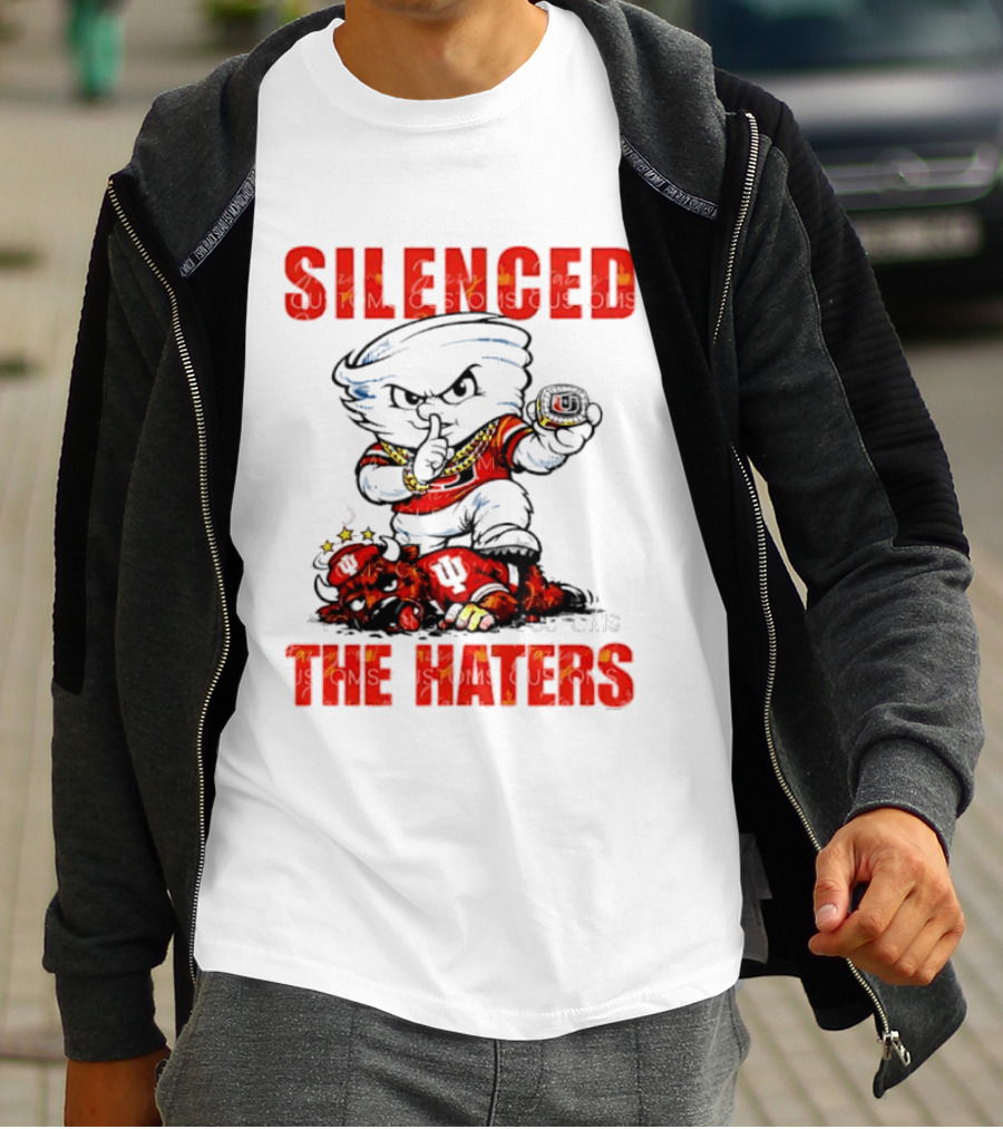 Miami Hurricanes Silenced The Haters Bold Cartoon T-Shirt