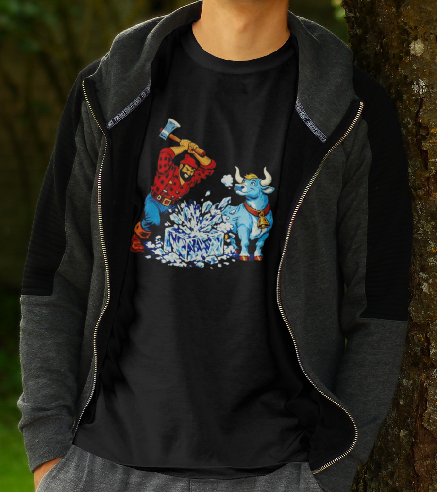 Paul Bunyan Anti Ice Minnesota Resist Fascists Political T-Shirt