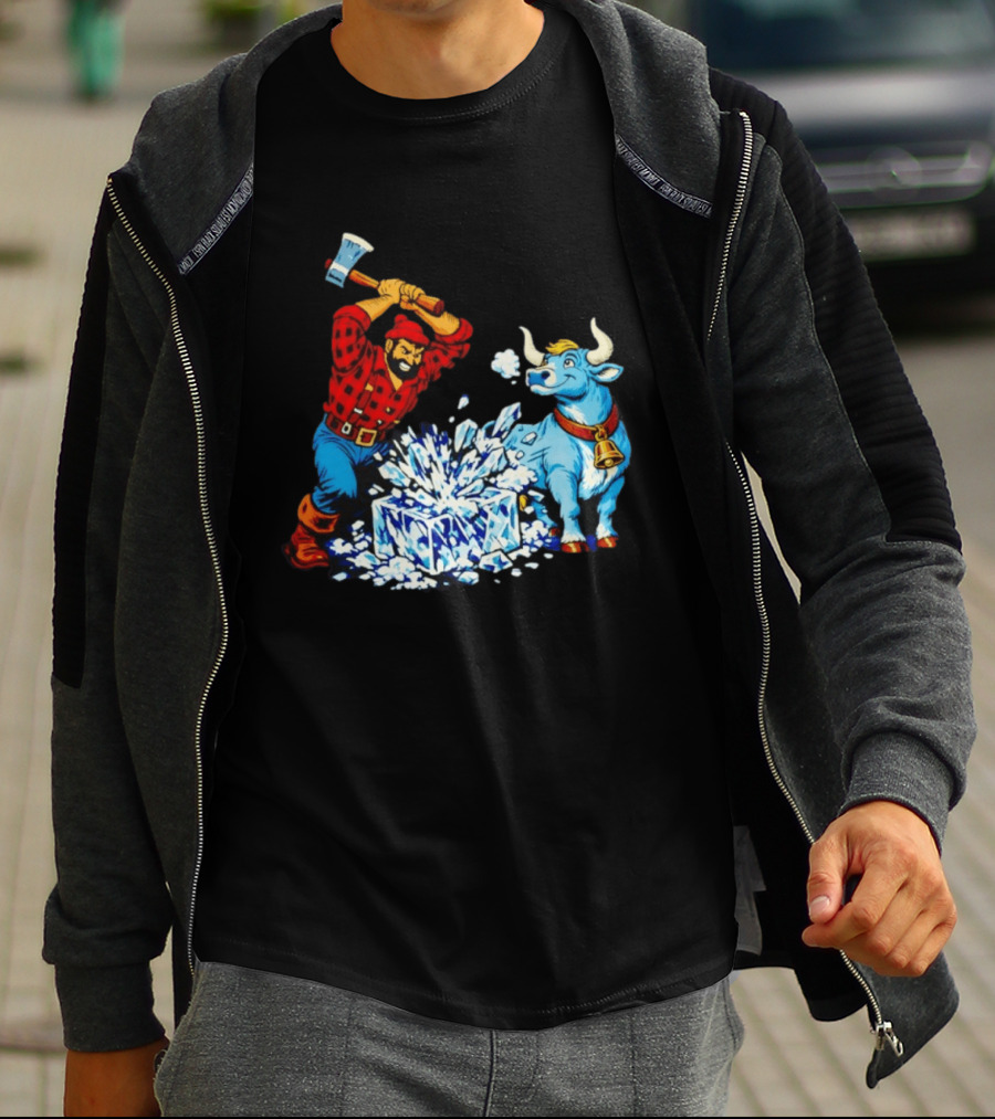 Paul Bunyan Anti Ice Minnesota Resist Fascists Political T-Shirt