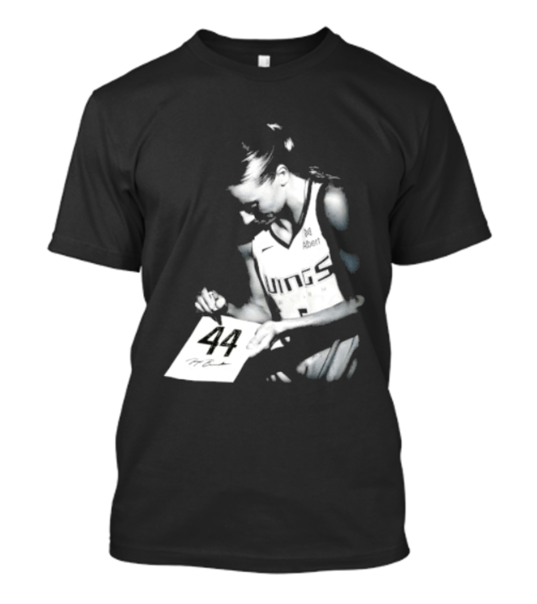 Paige Bueckers 44 Dallas Wings Basketball Women's Team Jersey T-Shirt