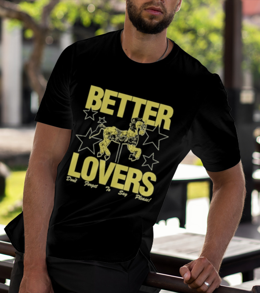 Better Lovers Say Please Stars Carousel T-Shirt