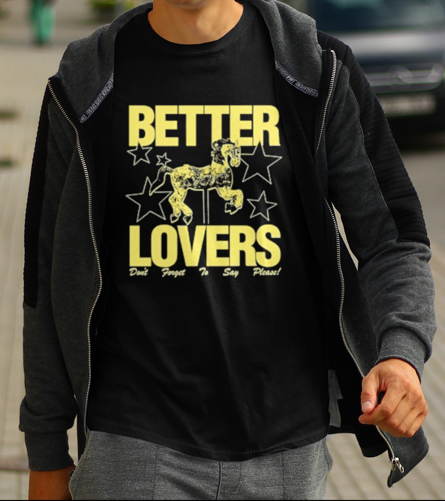 Better Lovers Say Please Stars Carousel T-Shirt