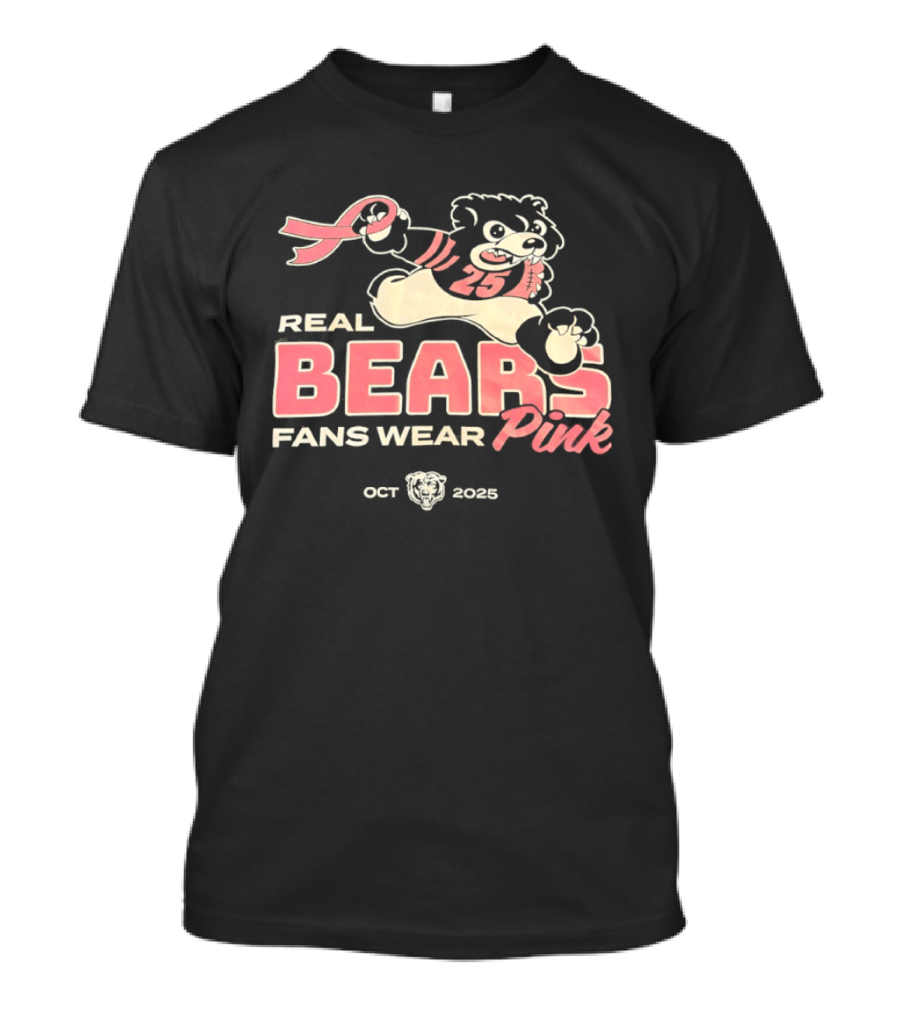 Real Bears Fans Wear Pink October 2025 T-Shirt