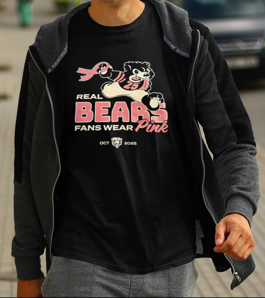 Real Bears Fans Wear Pink October 2025 T-Shirt