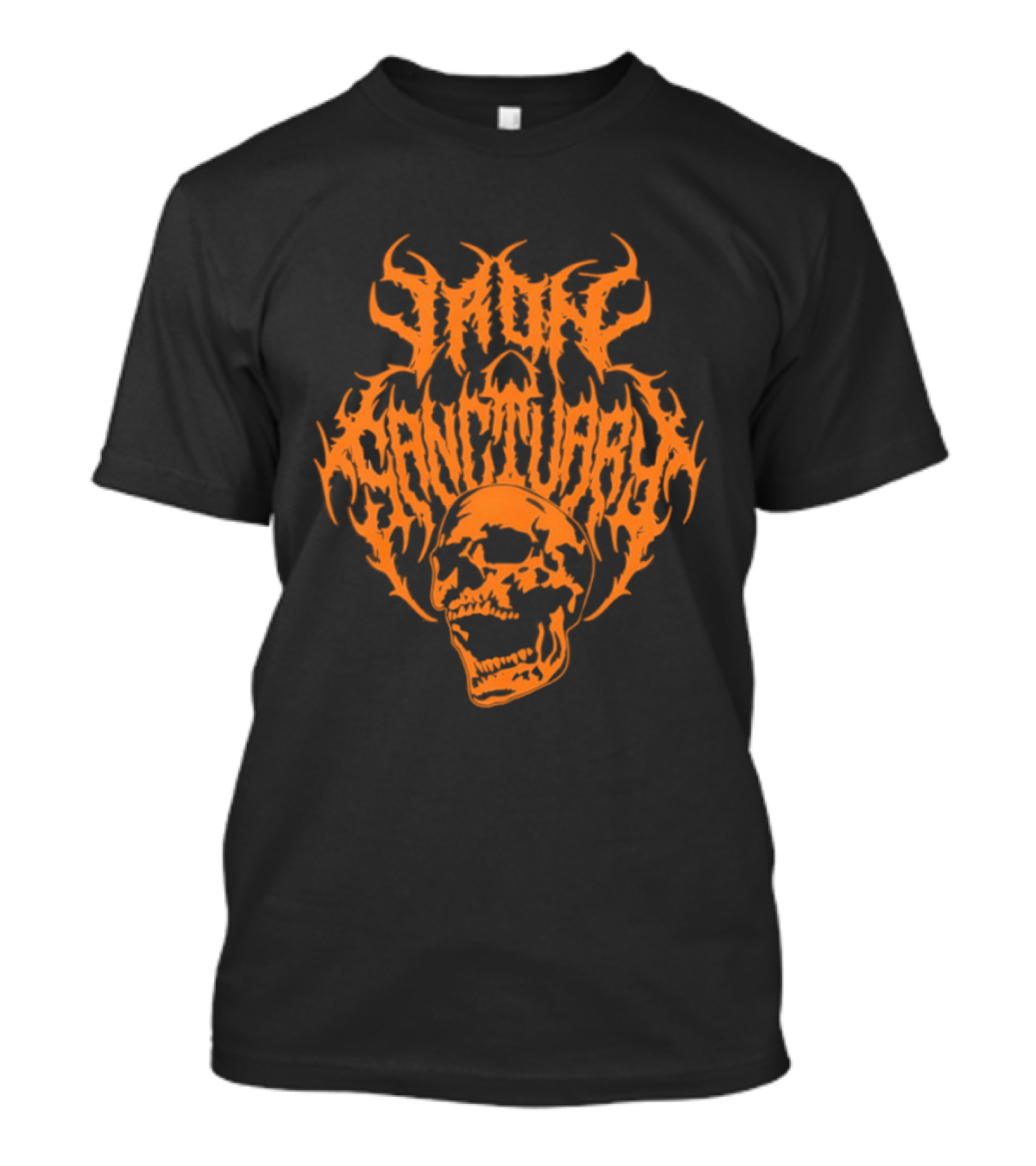 Iron Sanctuary Bxactiv Skull Metal Orange Inferno T-Shirt