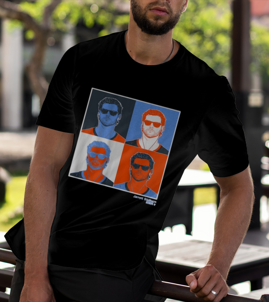 Jarrett Stidham Pop Art Style Sunglasses Quadrant T-Shirt