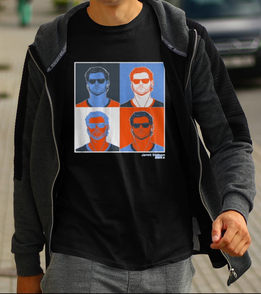 Jarrett Stidham Pop Art Style Sunglasses Quadrant T-Shirt