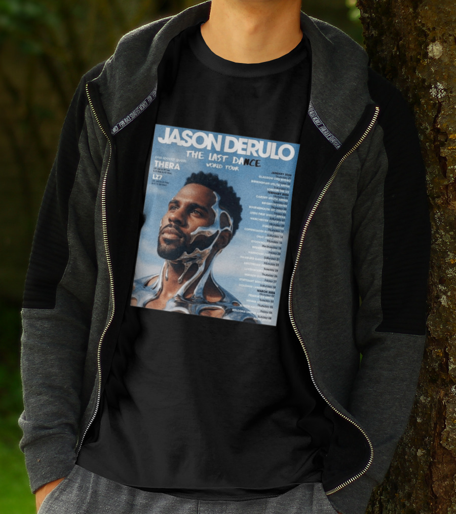 Jason Derulo The Last Dance World Tour 2026 Schedule Tour Dates T-Shirt